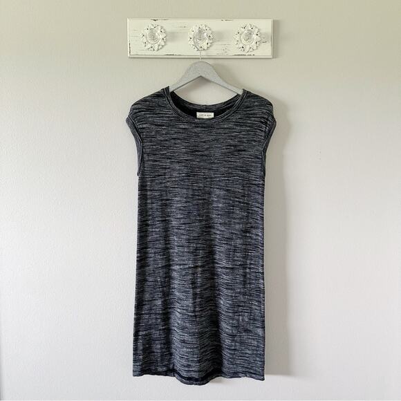 Cloth & Stone Heathered Gray/Black Dress - Picture 2 of 6